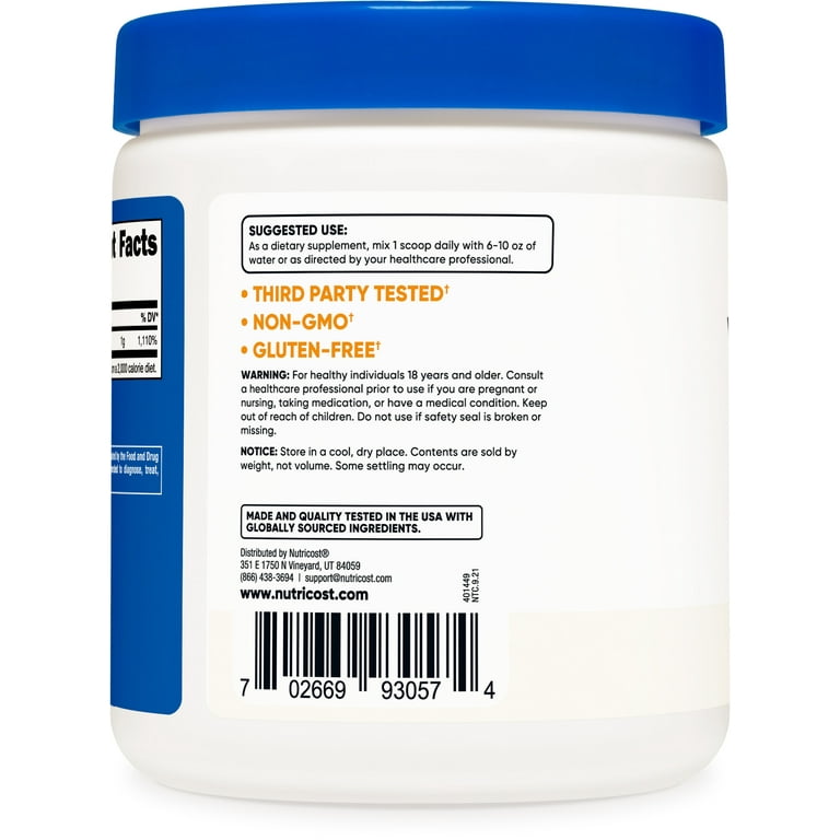 glutathione long term side effects Nutricost Vitamin C Powder 1LB - Essential Ascorbic Acid, Gluten Free,  Non-GMO, Vegetarian Supplement