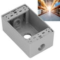 thumbnail image 4 of 1 Gang Device Box, Widely Usage Dust Resistant Aluminum Alloy Power Outlet Box With Screw For Warehouse For Outdoor, 4 of 8