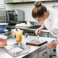 thumbnail image 3 of 1 Pcs 6 Inch Square Stainless Steel Baking Pans - Non-Toxic Leakproof Brownie Lasagna Cake Pans with Smooth Rim, Oven & Dishwasher Safe, 3 of 6