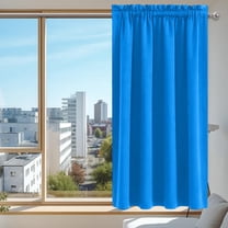 KeirineCC Blackout Curtains Panels for Bedroom - Thermal Insulated Rod Pocket Room Darkening Drapes,Thermal Insulated,Energy Saving,Noise-Reducing Curtains,38W x 63L Inch,1 Panels,Blue