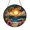 Stained Glass 5.9 Inch, variant on Fantasy Beach Sunset Stained Glass Window Decor Handmade Coastal Hanging Art
