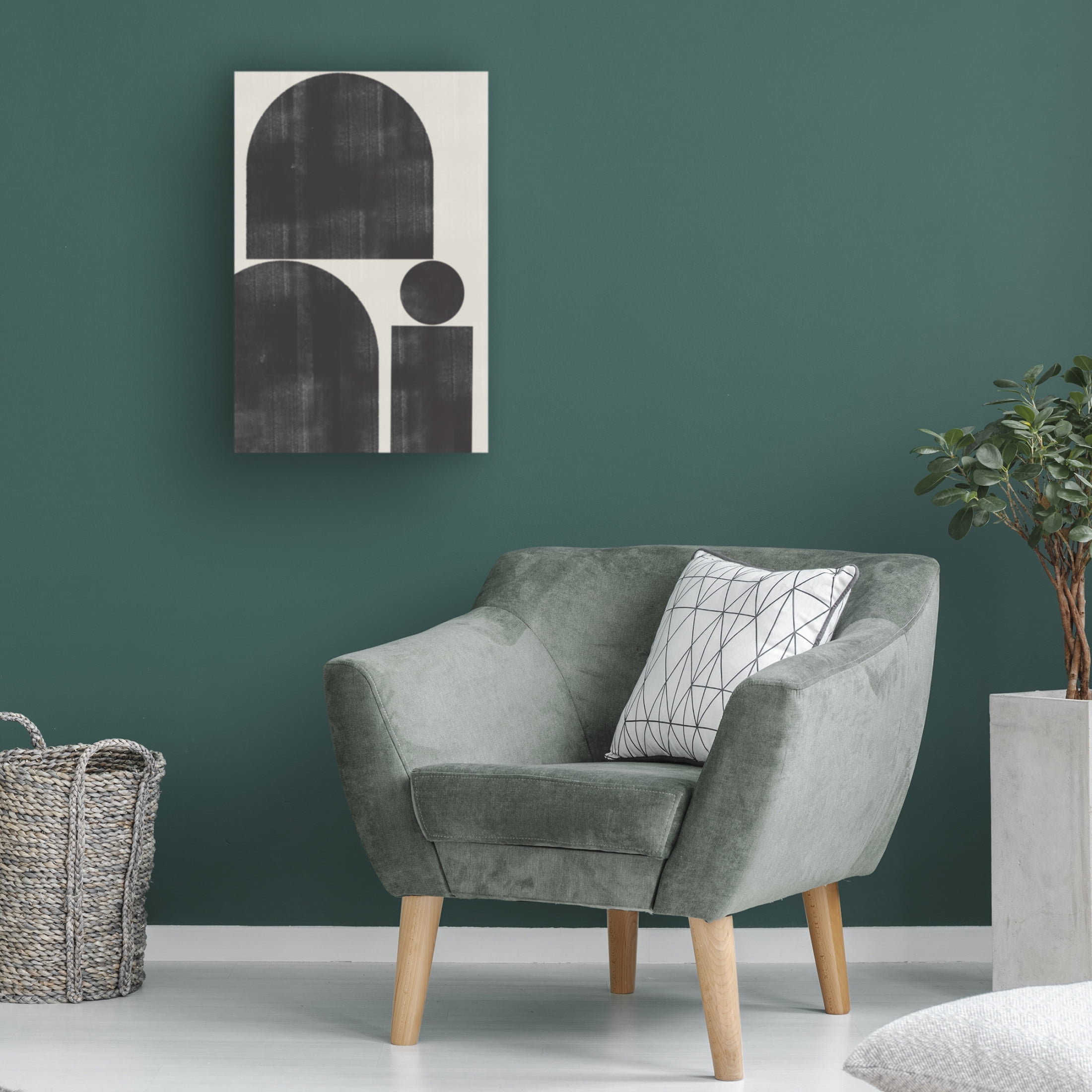 Trademark Fine Art THE MIUUS STUDIO Shape Study No1 Canvas Wall Art