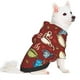 thumbnail image 2 of Fotbe Coffee Cups Sudadera con Estampado para Perros Pequeños – Suéter con Capucha para Mascotas, Tela Suave de Forro Polar con Bolsillo-Small, 2 of 7