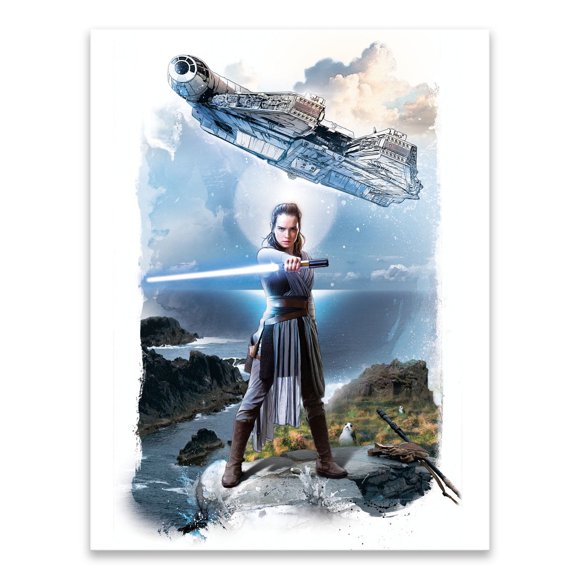 Artissimo Designs Battle Rey avec toile imprimée Falcon - 6.5W x 8.5H x .5D