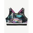 thumbnail image 4 of Justice Reversible Racerback Sports Bra for Girls with Swirl Print, Sizes XS-XL, 4 of 5
