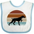 thumbnail image 3 of Inktastic Hunting Dog Retro Sunset Boys or Girls Baby Bib, 3 of 4