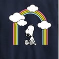 thumbnail image 3 of Peanuts - Snoopy Looking Up Rainbow - Toddler & Youth Crewneck Fleece Sweatshirt, 3 of 6