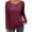 Red, variant on Scyoekwg Womens Long Sleeve Blouses for Fall Cewneck Dressy Button Shirts Solid Color Fall Clothes Casual Loose Lightweight Vintage Blouses (Khaki,L)