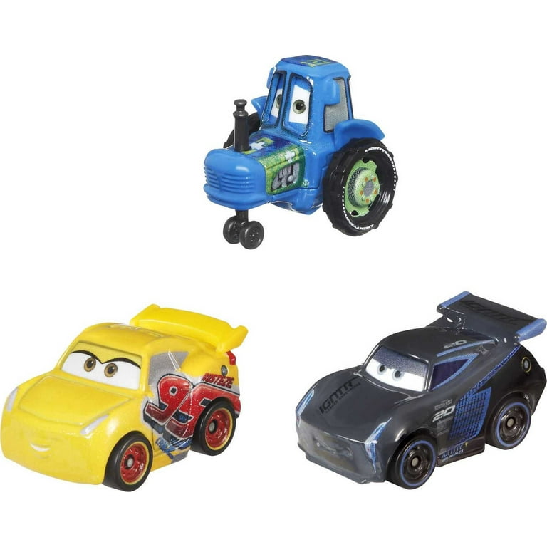 Disney Pixar Cars Mini Racers 3-Pack Metal Vehicles, For