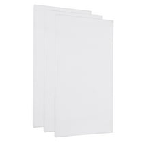 Uxcell Paint Canvases for Painting, 3 Pack 6x4 Inch Square Wood Frame Stretched Blank Art Board Panels White
