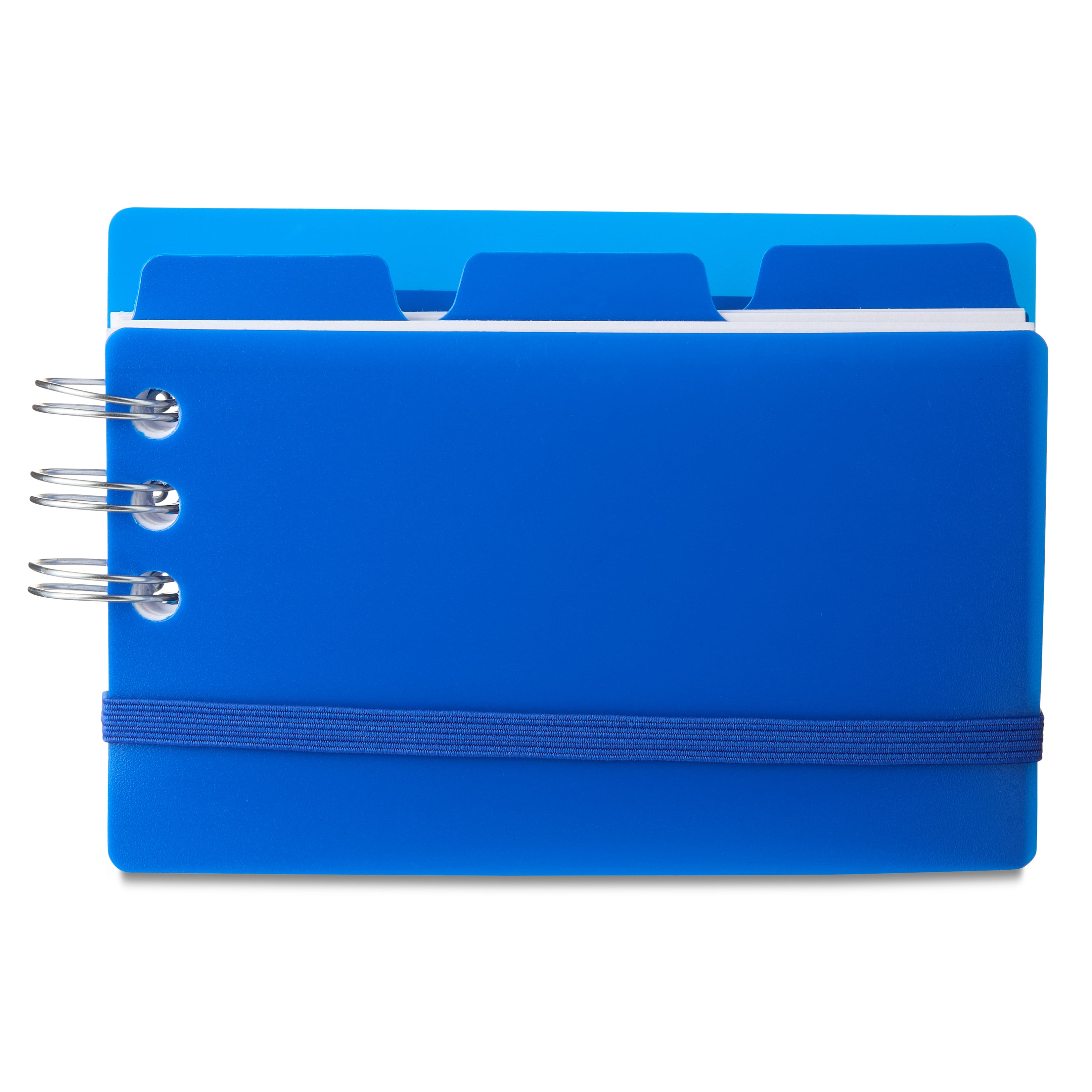 (10 pack) Pen+Gear Ringed Poly Cover Ruled Index Cards, Blue, 3 in x 5 in, 60 Count