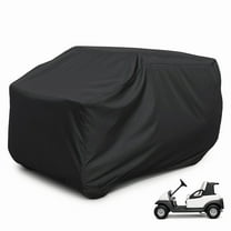 Covered Living 2 Passenger Golf Cart Storage Cover for Golf Carts without Roof Black