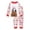 #01-White, variant on Kids Christmas Pajama Set Santa's Little Helper Reindeer Print Long Sleeve Top and Pants Holiday Sleepwear for Boys Girls Toddler Cozy Warm Gift