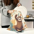 thumbnail image 6 of Dreamtimes Cute Sloth Kitchen Towels, 18 x 28 Inch Super Soft and Absorbent Dish Cloths for Washing Dishes, 1 PCS Reusable Multi-Purpose Microfiber Hand Towels for Kitchen, 6 of 7