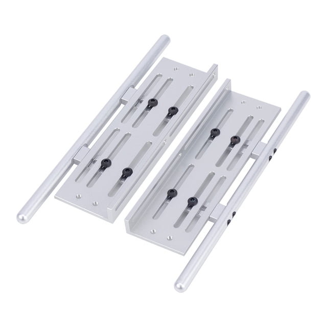 Ounissouiy Parachoques delantero resistente al desgaste de aleación de aluminio para 1/10 Axial SCX10 90046 D90 TRX4 TF2 CC01 Capra RC pieza de Kits de construcción modelo Plata