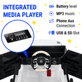 thumbnail image 4 of Moderno Kids White 12 V Mercedes Powered Ride-On with Remote Control, 4 of 7