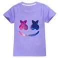 thumbnail image 1 of Camiseta de verano para niños para niñas Marshmelloing Adorable ropa de manga corta para niños pequeños recién llegado máscara de dibujos animados camiseta de algodón para niños zhangyuxiang LED, 1 of 2