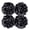 Midnight Black, variant on Okaka Loofah Bath Sponge Exfoliating Body Sponge Shower Puffs Soft Assorted Color Big 4 Pack