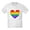 Ash Gray, variant on CafePress - Rainbow Heart 3 T Shirt - Light T-Shirt Kids XS-XL