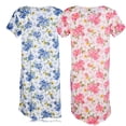 thumbnail image 4 of JEFFRICO Womens 2 Pack Nightgowns Short Sleeve Sleepwear Soft Pajama Dress Nightshirts, 4 of 4