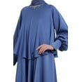 thumbnail image 4 of Blue - Fully Lined - Crew neck - Modest Evening Dress - Refka, 4 of 5