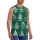 thumbnail image 2 of Fotbe Christmas Trees Men's Camiseta sin Mangas Estampada para Hombres, Playera Casual para Gimnasio, Entrenamiento, Playa-3X-Large, 2 of 7