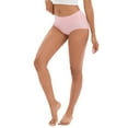 thumbnail image 4 of INSPIRE CHIC Women's Plus Size High Waist Tummy Control Briefs Underwear Butt Lifter Control Panties L Pink, 4 of 6