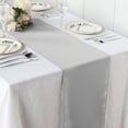 thumbnail image 3 of BalsaCircle 5 Pieces Silver 12" x 108" Polyester Table Top Runners Wedding Party Linens, 3 of 8