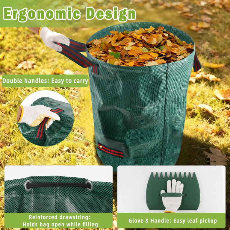 West Bay 56" Leaf Rake Set, 25-Tine with Leaf Bag photo 5