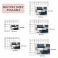 thumbnail image 6 of Blue Beige Geometric Outdoor Rug 4x6 Ft, Non Slip Washable Area Rug, Modern Abstract Geometric Art Patio Rugs Carpet Runner, Large Floor Mat for Indoor/Outdoor Deck Porch Camping, 6 of 8