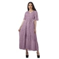 thumbnail image 1 of Moomaya Robe d'Été en Coton Imprimé pour Femmes Grande Taille, 1 of 4