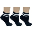 thumbnail image 3 of Sierra Socks Unisex Rayon from Bamboo Quarter Hi Socks 3 Pack (Navy, 3 Pairs), 3 of 6
