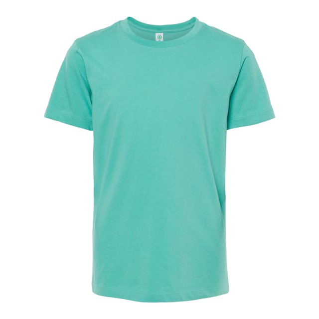SoftShirts Youth Organic T-Shirt, L, Seafoam