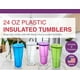 thumbnail image 2 of Vaso Arrow Home Products de plástico de 710 ml con pajita y tapa, paquete de 4, 2 of 8