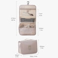 thumbnail image 7 of Makeup Bag Travel Cosmetic Bags Toiletries Organizer Waterproof Storage Neceser Bathroom Hook Wash Pouch High Quality Women (beige), 7 of 7
