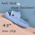 thumbnail image 5 of Cartoon Shark Flip Flops, Non-Slip Thick-Soled Beach Flip Flops, Quick-Drying Funny Pool Sandals, 5 of 5