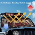 thumbnail image 5 of Uorisanigo Windshield Sunshade Sun Shade Sun Visor Mat Funny Giraffe Driving Car Heat Shield for Rubicon Sahara TJ JK JKU 2 Door & 4 Door, UV Rays Blocker Keeps Car Cooler, 5 of 7