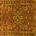 thumbnail image 1 of Ahgly Company Machine Washable Indoor Square Persian Yellow Traditional Area Rugs, 7' Square, 1 of 4