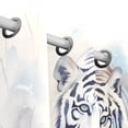 thumbnail image 3 of White Tiger Blackout Curtain Panels 63x55in Drapes Privacy Assured for Living room Bedroom Bathroom 2 panels set, 3 of 5