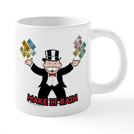 

CafePress - Monopoly Make It Rain - 20 Oz White Ceramic Mega Mug