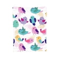 thumbnail image 2 of ZNDUO Cartoon Bird Colorful Pattern Throw Blanket, Lightweight Cozy Soft Throw Blanket for Couch, 50"x40" Throw Blankets for Bed, 2 of 8