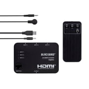 Monoprice Blackbird 4K 3x1 HDMI 2.0 Slim Switch - Black |4k @ 60Hz, HDCP 2.2 Compliant, HDR, Dolby TrueHD Support And IR Remote Control