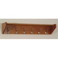 thumbnail image 1 of 6 Hook Shelf in Medium Oak - Nickel, 1 of 1