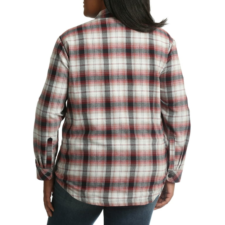 walmart women's lee flannel shirts