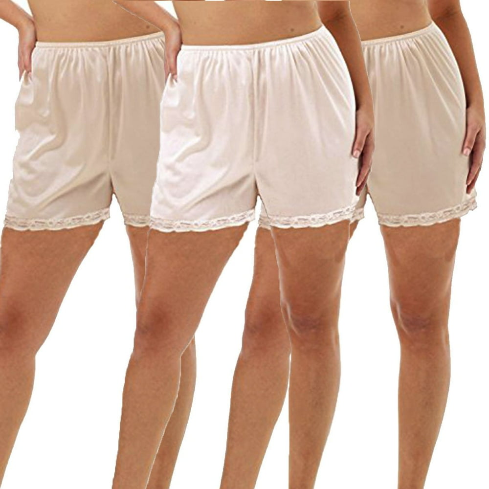 Under Moments Women's Pettipants Cotton Culotte Bloomers Split Skirt