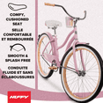 thumbnail image 4 of Huffy 26” Good Vibrations Cruiser Bike, Fits Riders 60”+, Pink, Adult, Women’s, 4 of 12