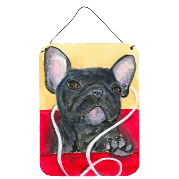 Caroline's Treasures SS8899DS1216 French Bulldog Wall or Door Hanging Prints, 12x16, multicolor