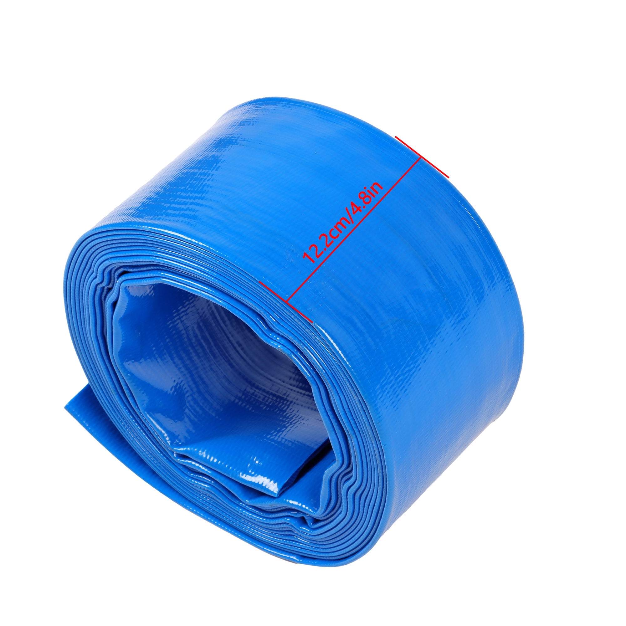 findmall 3" x 25FT Irrigation Discharge PVC Hose with Two Hose Collets For Swimming Pool