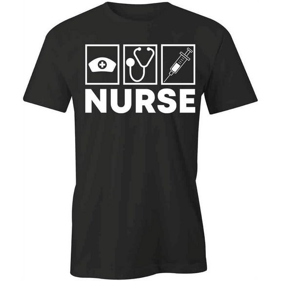 Nurse T-Shirt | Cool Nursing Black Tee Gift