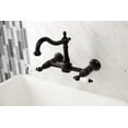 thumbnail image 2 of Kingston Brass KS1265PL Heritage Two-Handle Wall Mount Kitchen Faucet, Oil Rubbed Bronze, 2 of 5